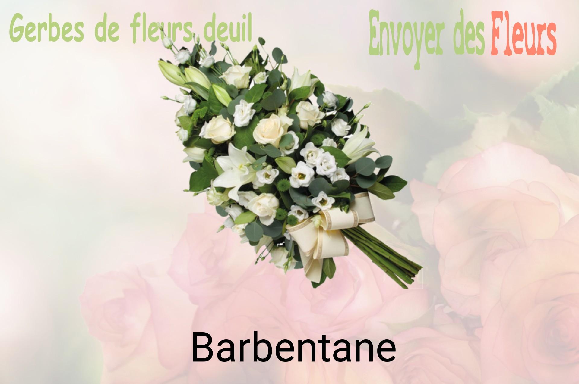 Gerbe de fleurs de deuil livrée à Barbentane